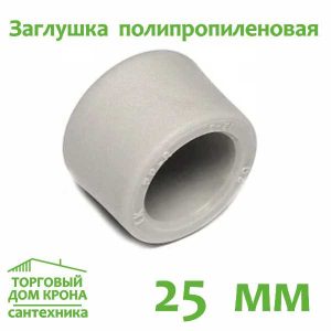 Заглушка полипропиленовая 25 мм.